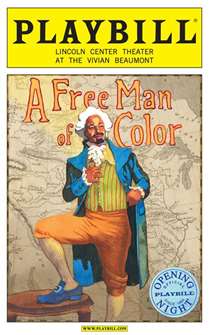 A Free Man of Color Limited Edition Official Opening Night Playbill 